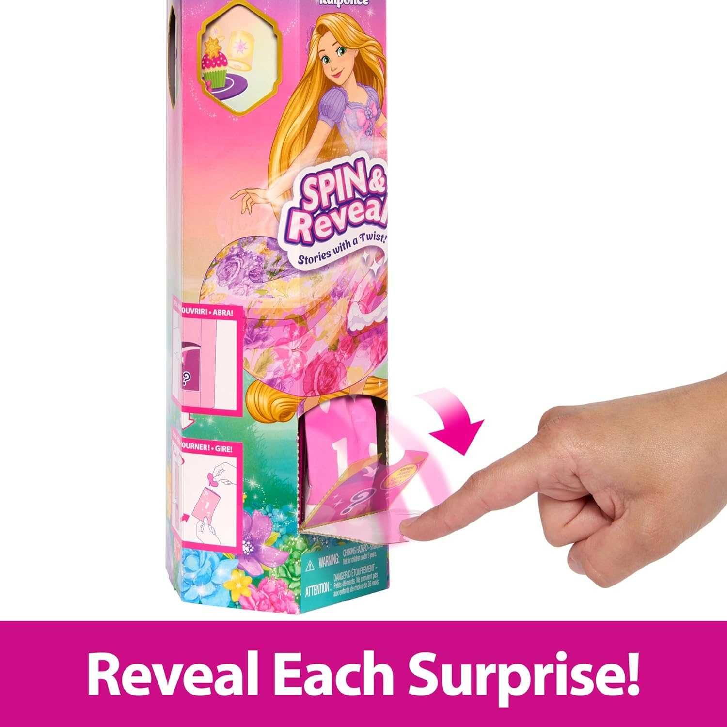 Mattel Disney Princess Rapunzel Рапунцель Обертай і відкривай