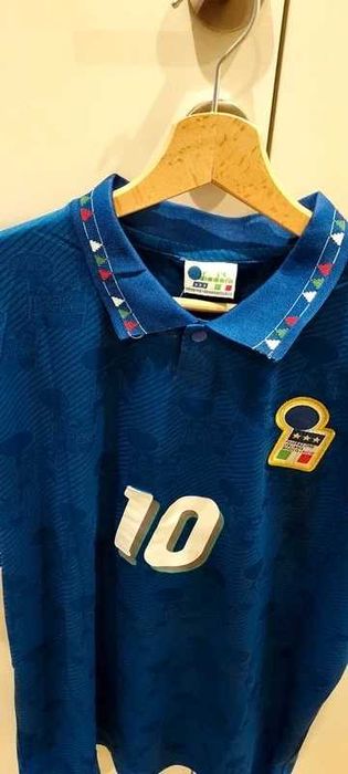 Camisola retro Italia #10 R. Baggio L