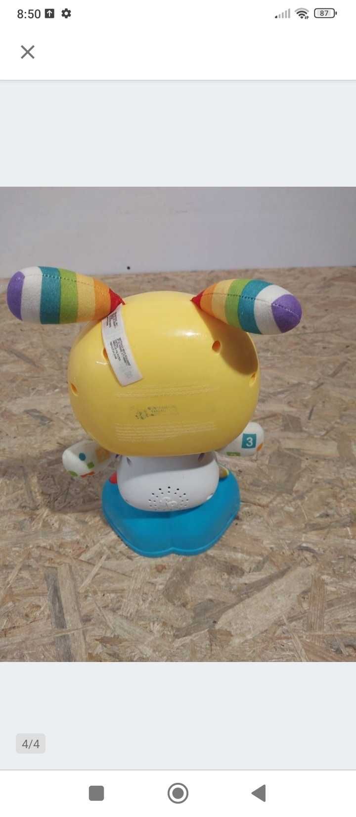 Robot bebo do nauki angielskiego fisher price, edukacyjna zabawka