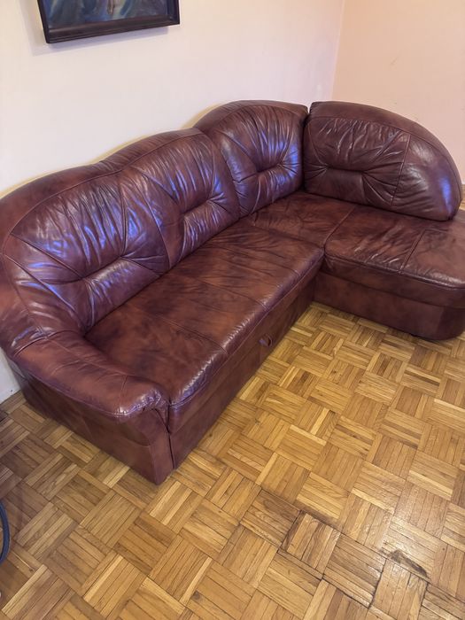 Narożnik szezlong z pojemnikiem na posciel