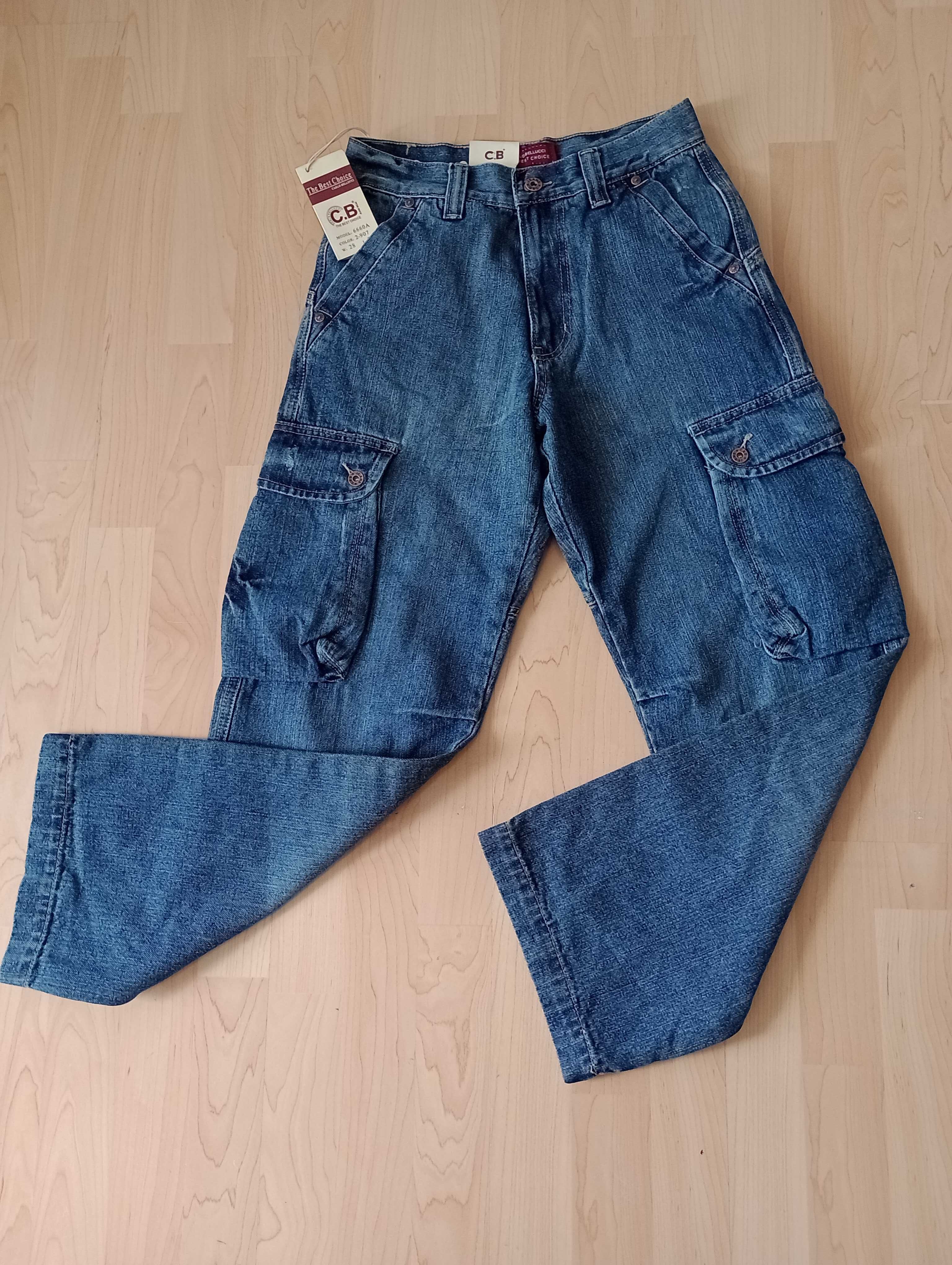 Nowe spodnie jeansowe Carlo Bellucci rozm. S /28.