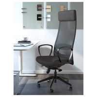 Fotel biurowy ikea markus ciemnoszary krzeslo jak nowe ergonomiczne it