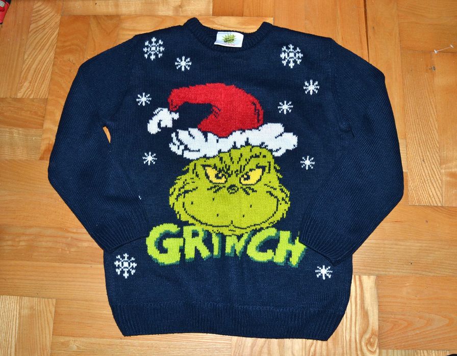 312^ The Grinch Świąteczny sweter 9/10 lat_ 136/140 cm