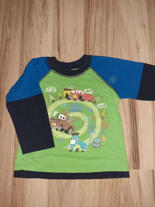 Bluzki koszulki na długi rękaw 80 cm Cars Scooby-Doo