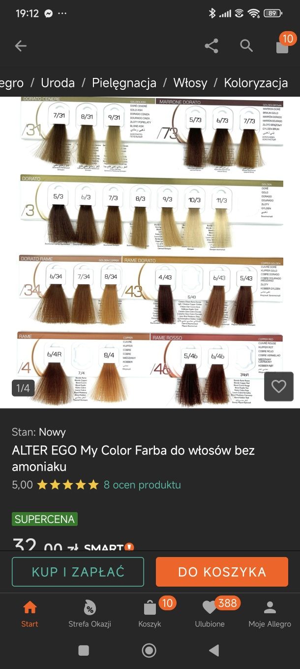 Farba do włosów ALTEREGO