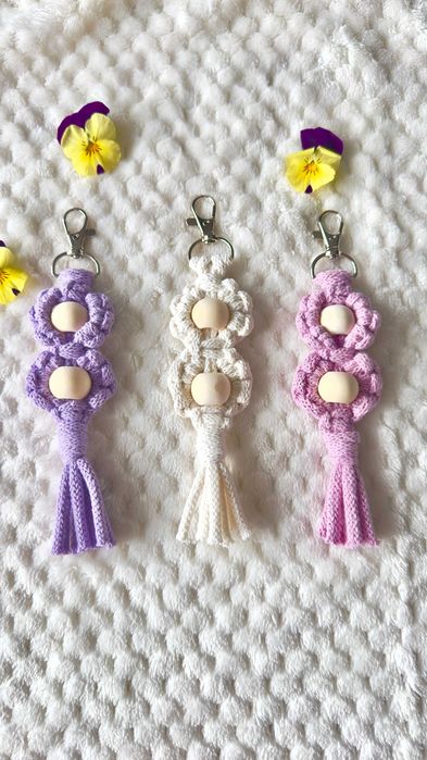 Breloczek Makrama Handmade Prezent na wieczór panieński