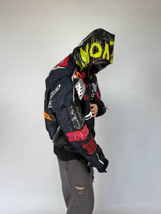 Vetements Black Navy Alpha Industries Racing Bomber бомбер куртка