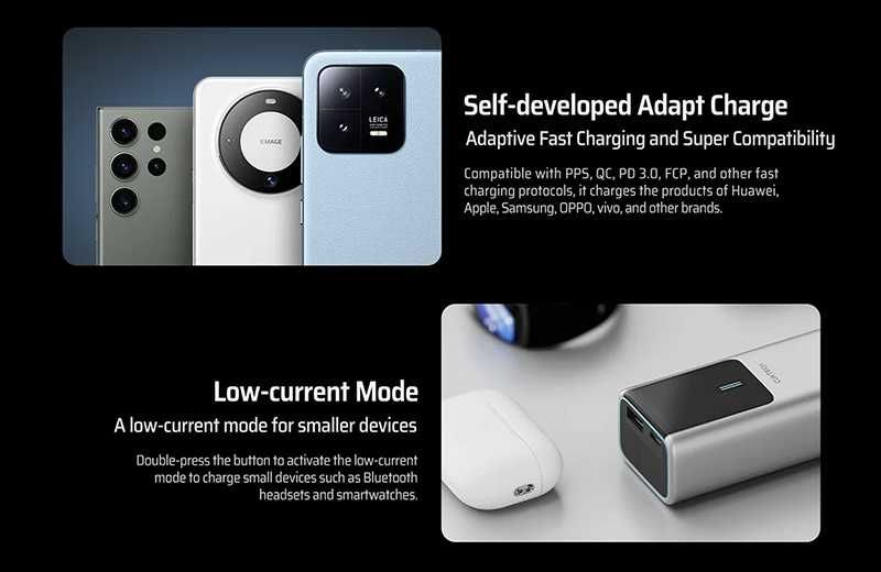 CUKTECH PB100P 10000mAh 150W PowerBank повербанк для ноутбука