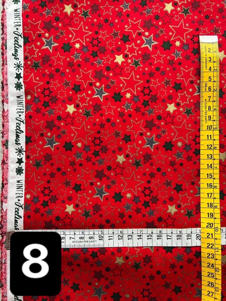 Tecidos Natal (2); 100% algodão; largura 1,40m; 5,90€/m de comprimento