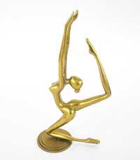 Bailarina em metal Art Deco