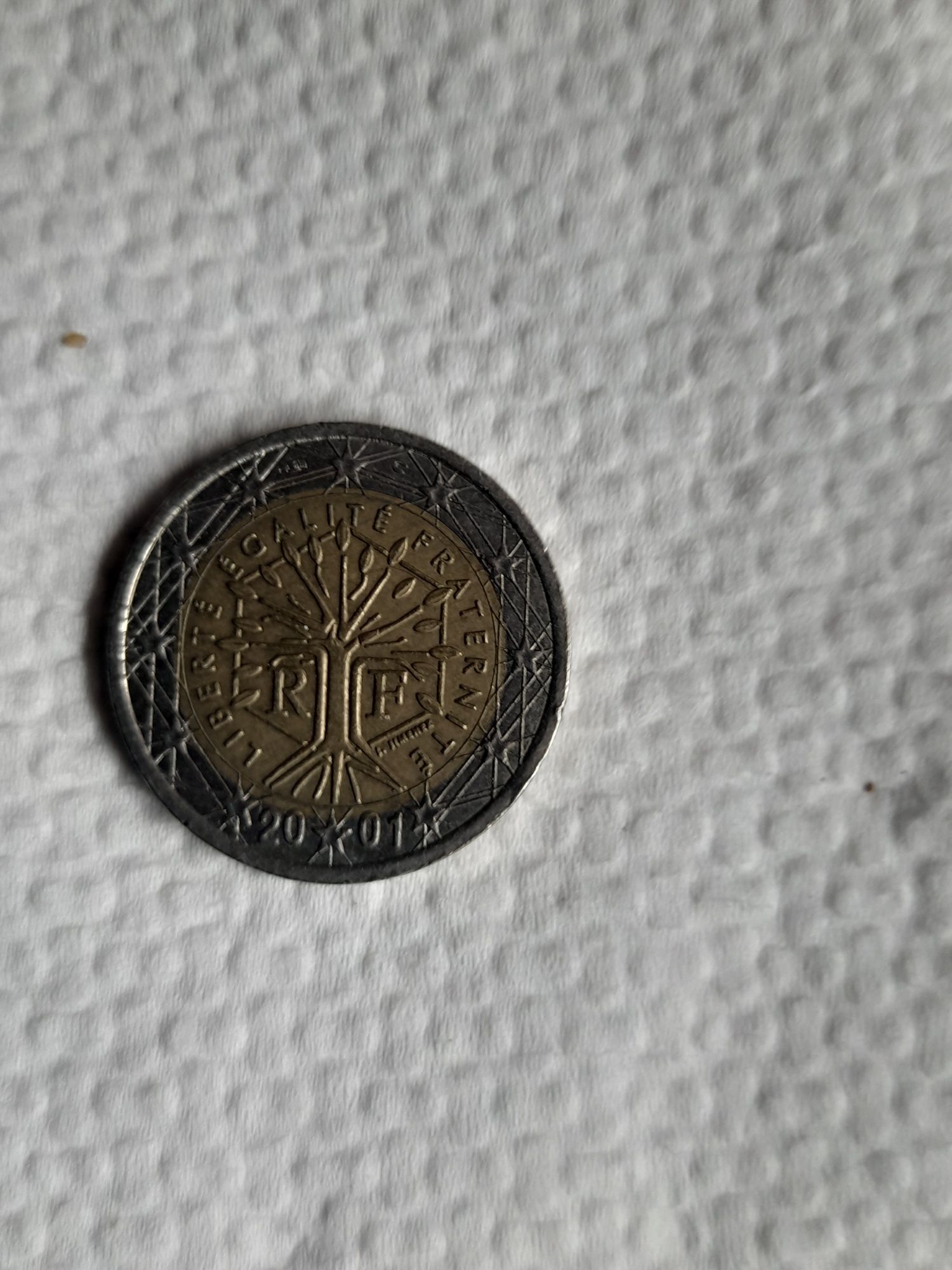 Moeda Francesa com defeitos 2 euros