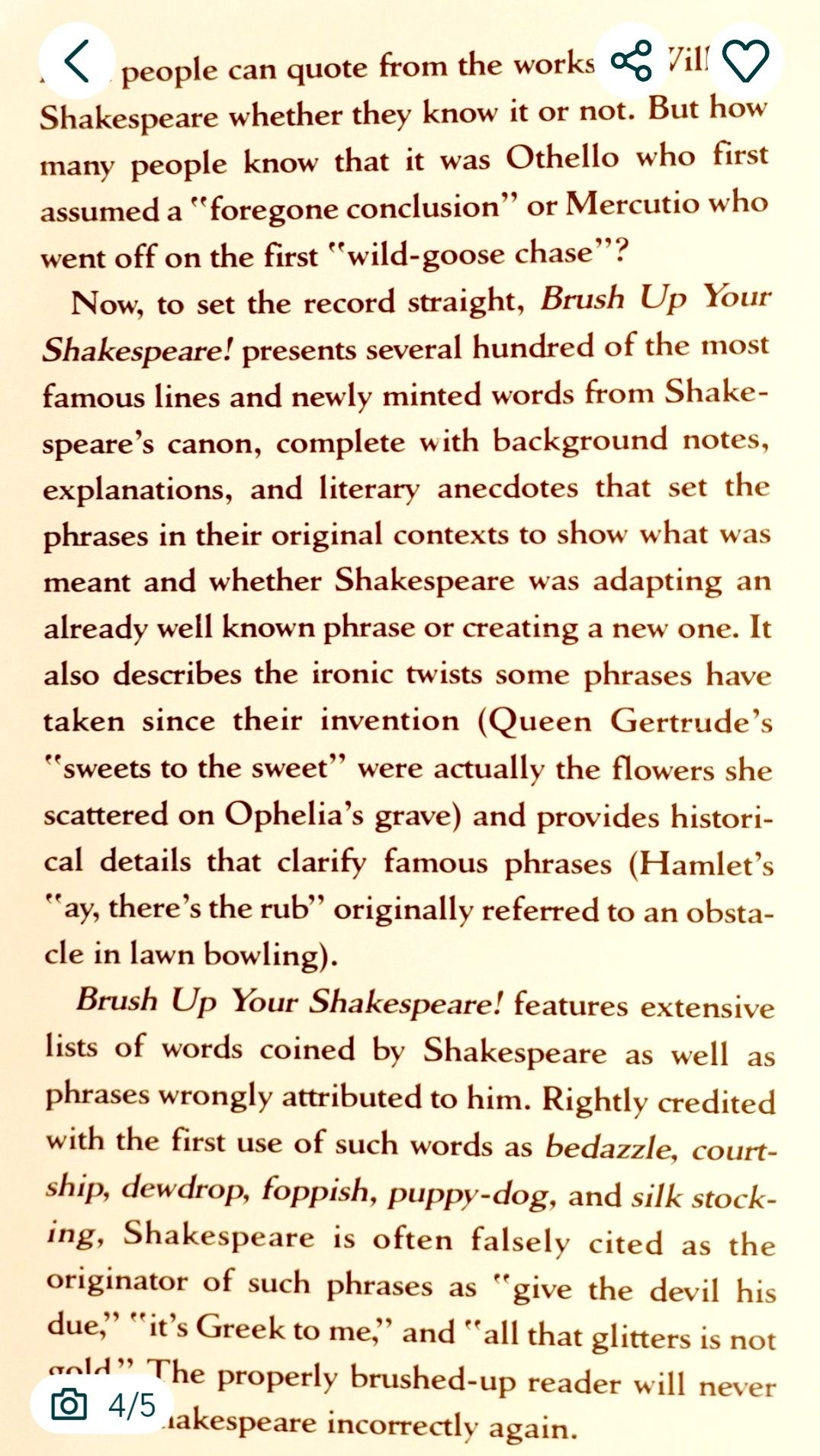 Citações de Shakespeare