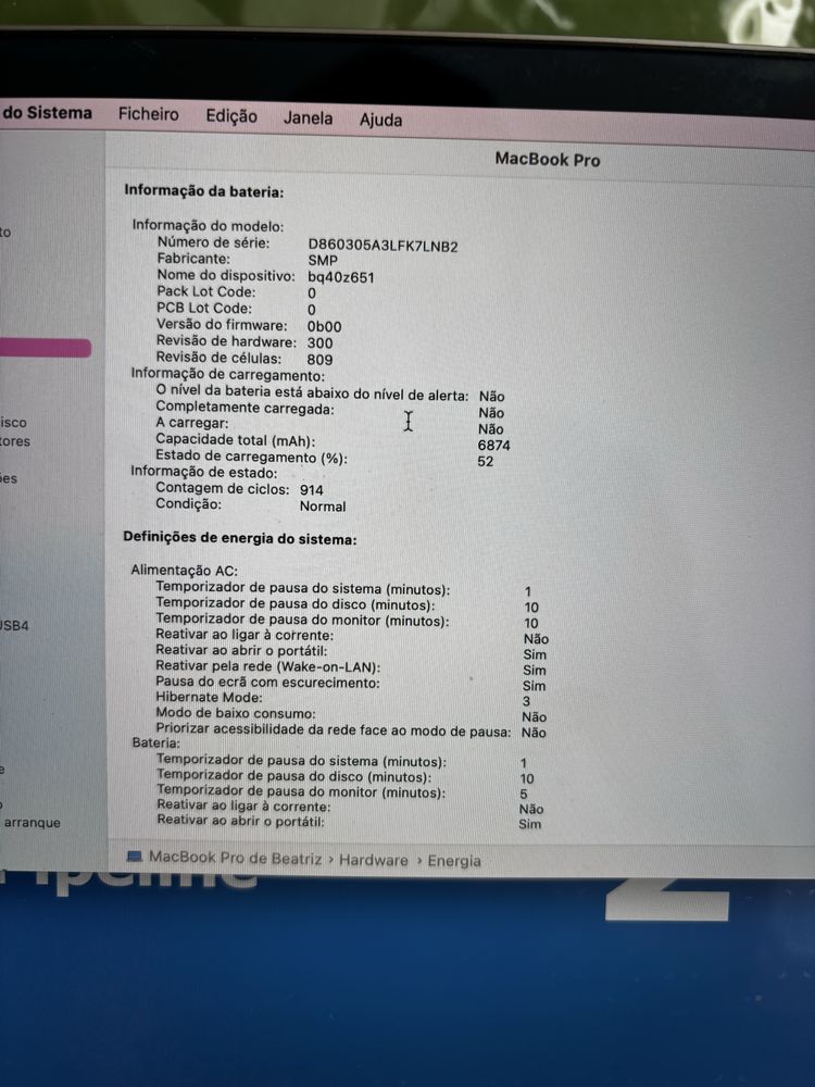 Macbook Pro 16 2019 i9 TouchBar 1TB