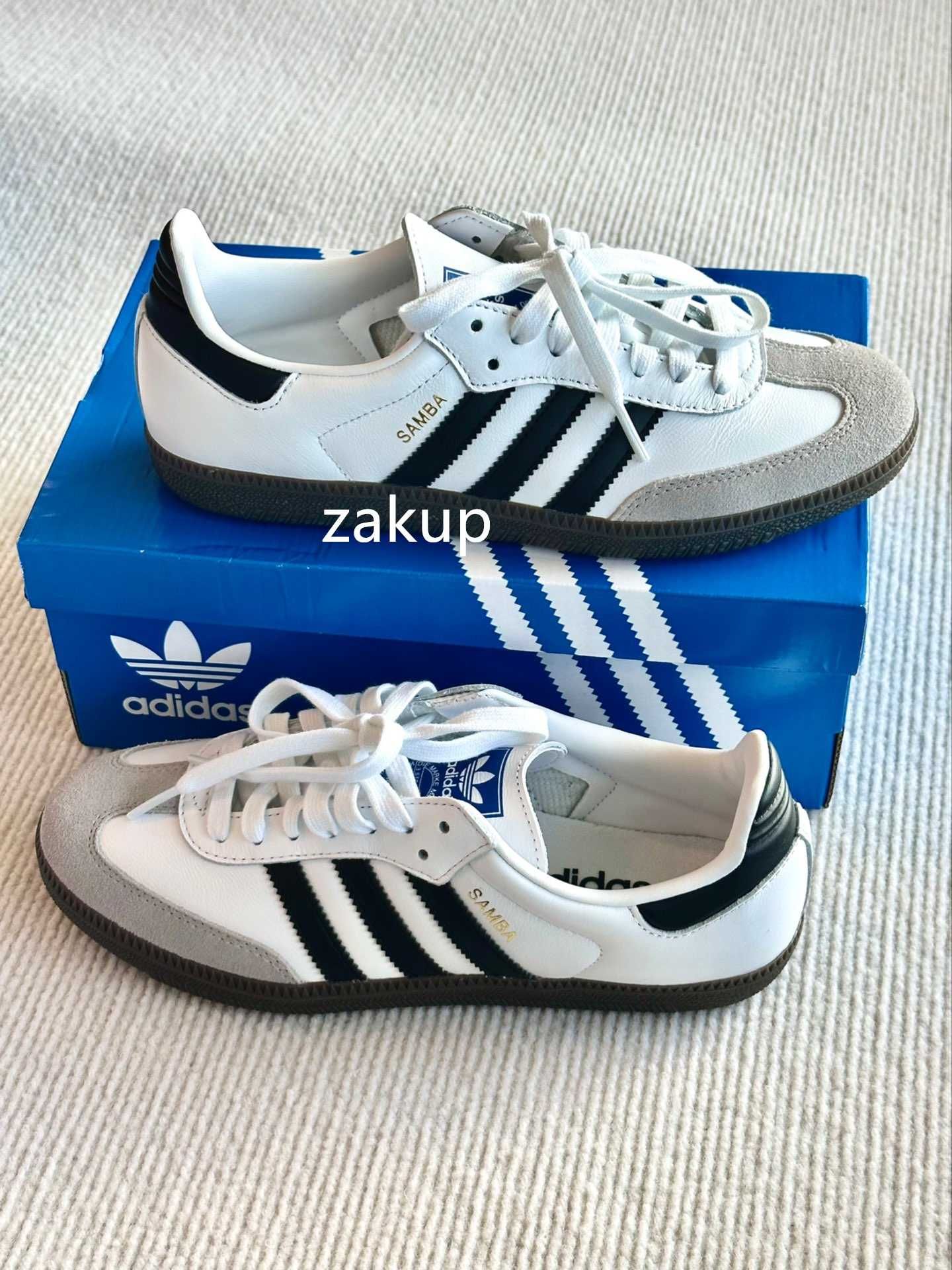 Oryginalny Adi Trampki_adidasSambaOG Cloud WhiteCoreBlack R.40
