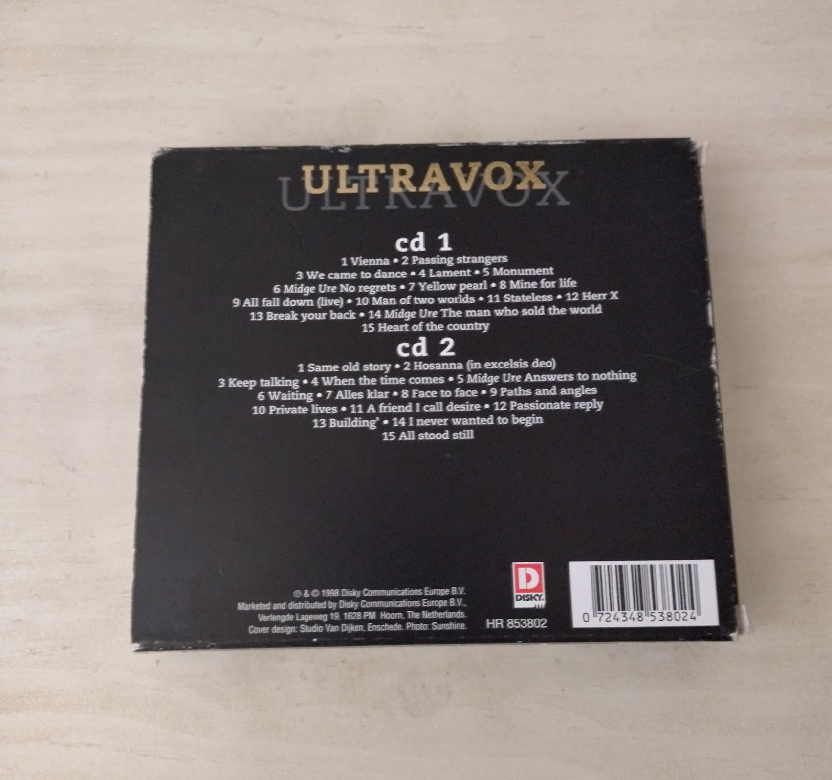 Ultravox original Gold 2cds excelente estado