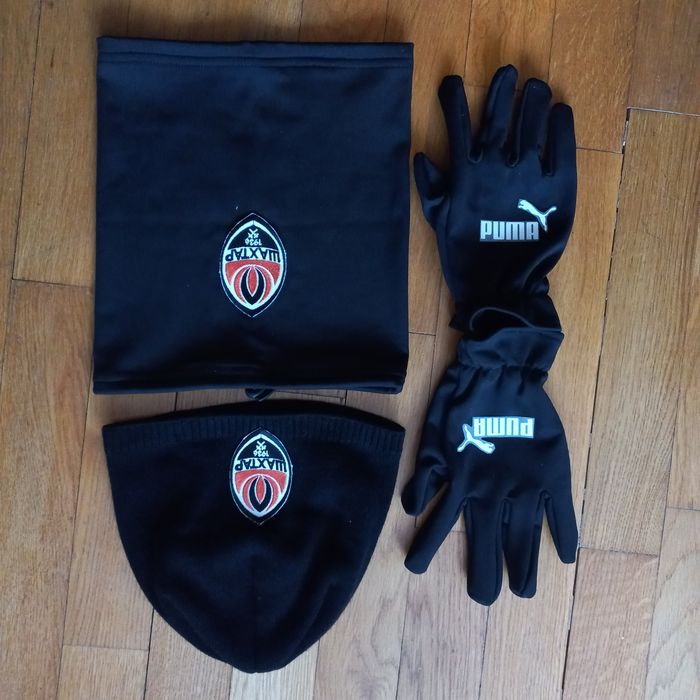 Реал Манчестер Арсенал набори Шапка баф рукавички зимові комплекти