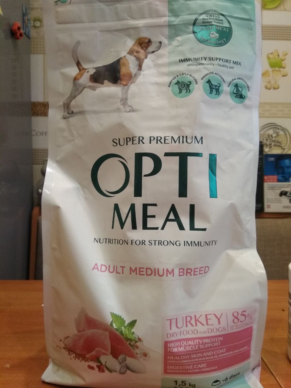 Корм для собак Opti meal 1,1 кг