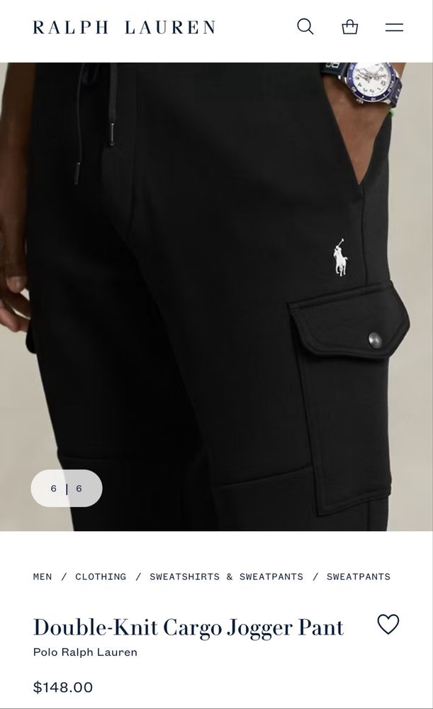 Штаны спортивные джоггеры Polo Ralph Lauren originals оригинал size M