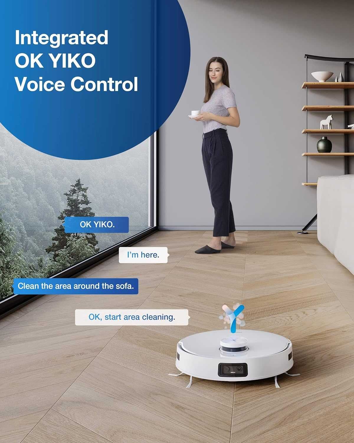 ECOVACS DEEBOT T10+ Robot odkurzający i myjący ze stacją ssącą 3,2 l