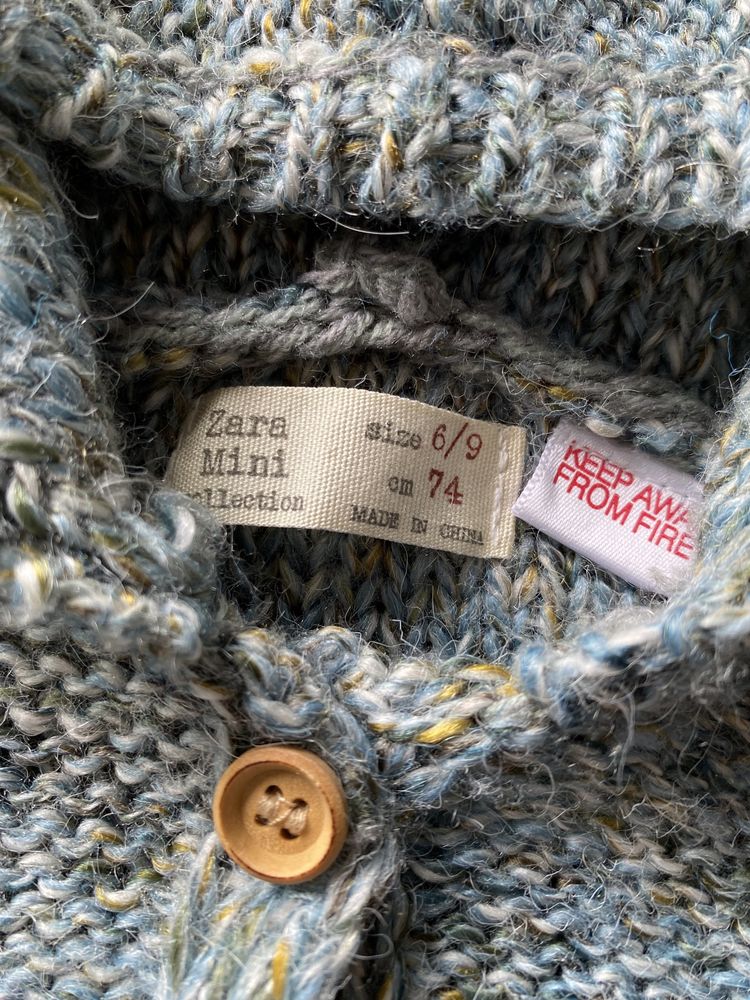 Nowy sweterek niemowlęcy Zara 74cm
