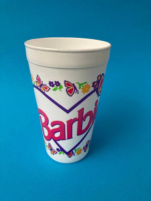 Copo em plástico da barbie 1995 Mattel - novo