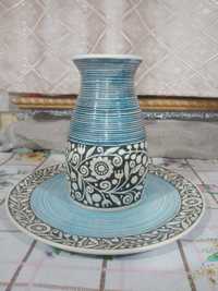 Продам Вазу с тарелкой (Manna ceramics)