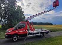 Iveco daily , zwyżka podnośnik koszowy multitel alu 160 ds , gsr isoli