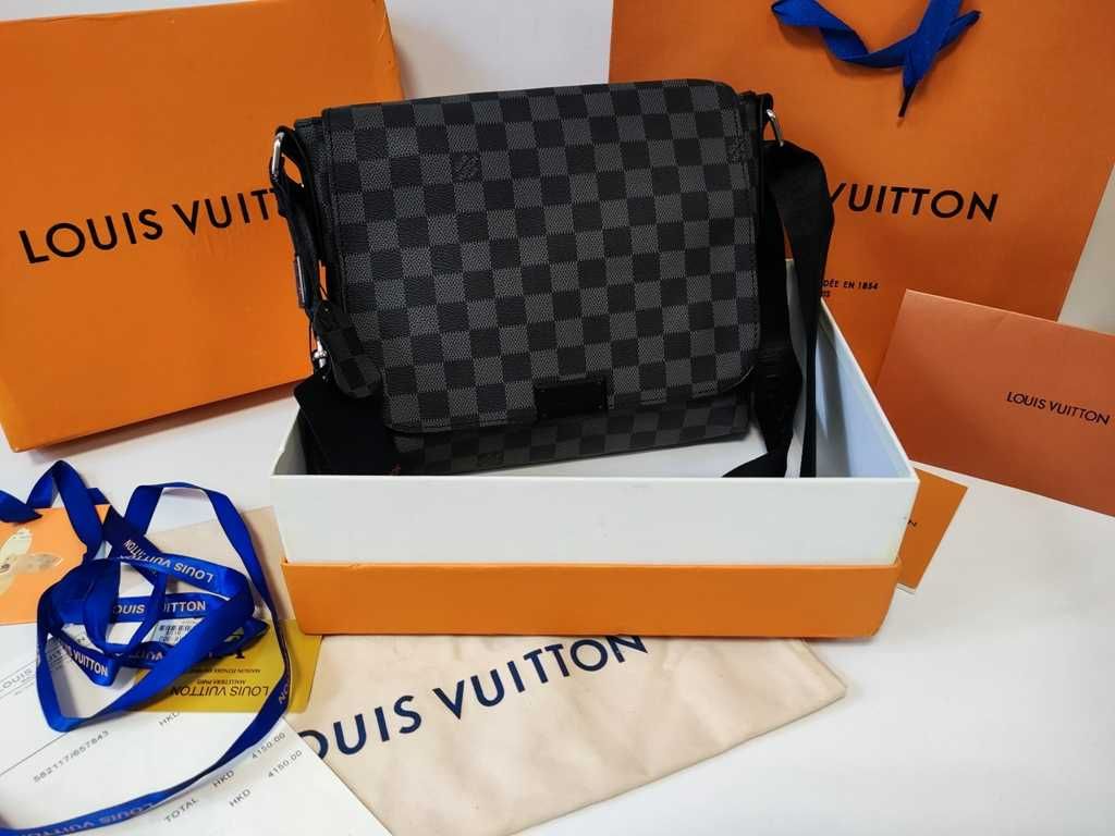 LOUIS VUITTON męska torba Listonoszka, skóra, Francja 410-55