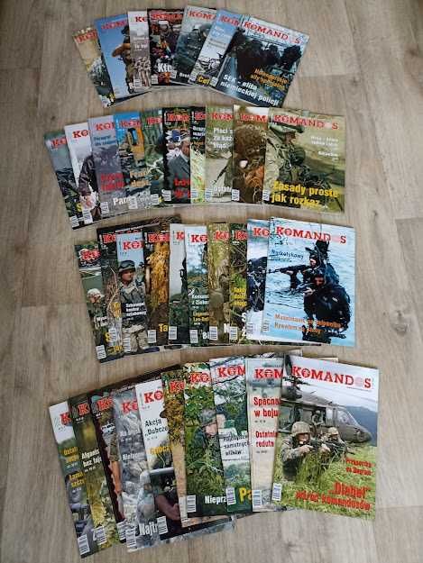 Miesięcznik "Komandos" od 2003 do 2009 36 numerów