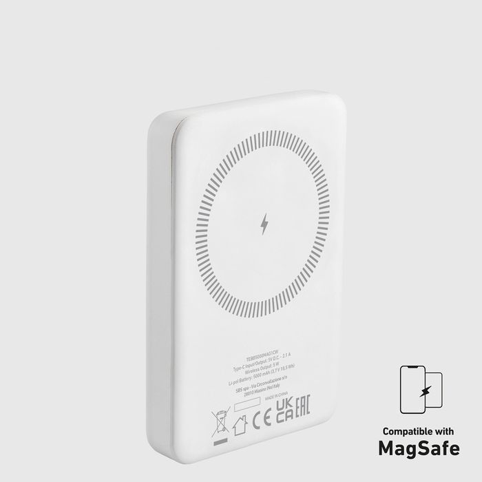 Powerbank SBS TEBB5000MAG1CW 5000 mAh USB-C, kompatybilny z MagSafe