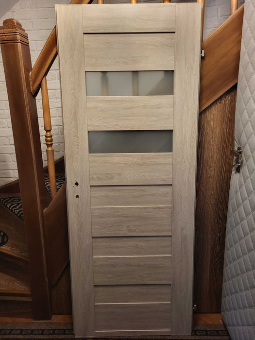 Drzwi wewnętrzne dąb szary