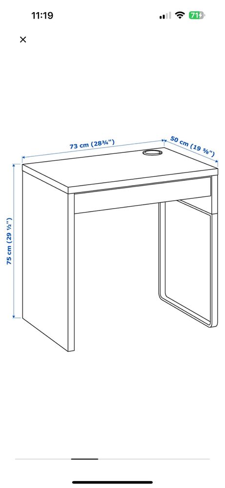 Biurko Mickey Ikea / bdb