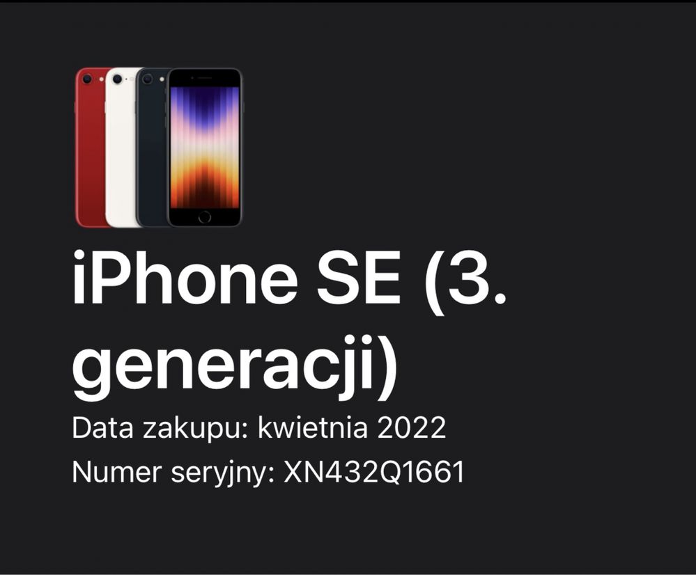 Iphone SE 3 generacja 2022 85% stan bdb