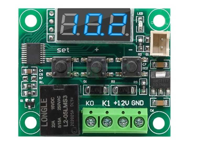 светодиодный цифровой термостат -  W1209 DC 12 В и ас 220 в