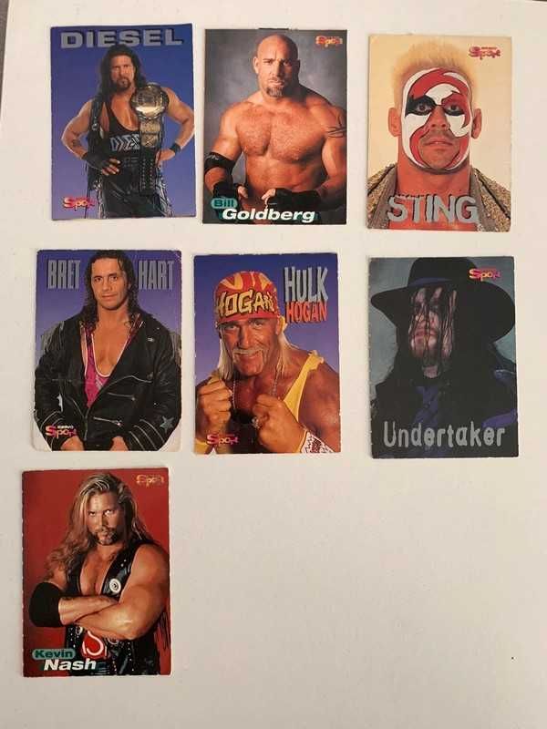Unikatowe karty Wrestling z lat 90 - perełka Bravo sport DE