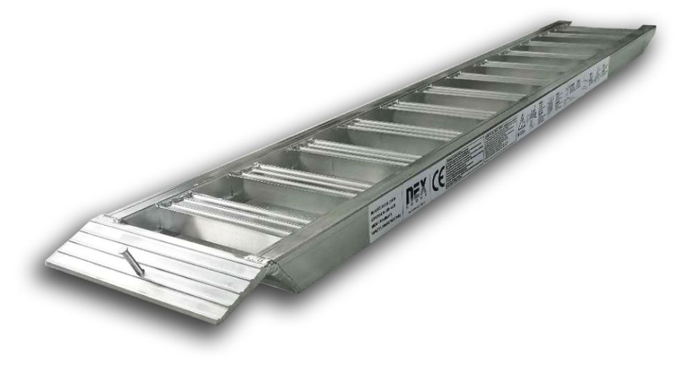 Najazdy aluminiowe 2.5m Rampa Najazdy dla koparki Udźwig 2T