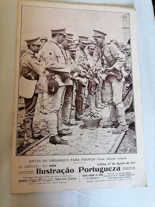 Ilustração Portugueza 1917  GUERRA MUNDIAL Embarque para França