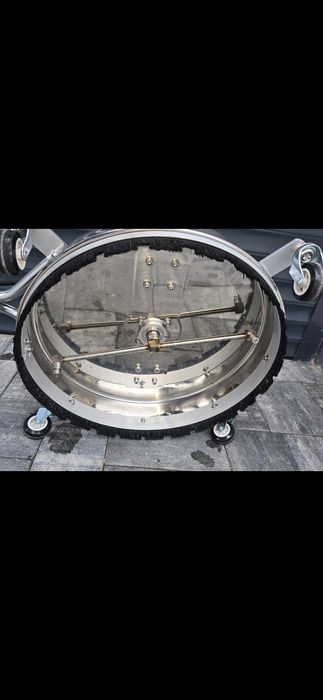 Szczotka do mycia kostki ,bruku .Talerz 20 Cali ze stali nierdzewnej.