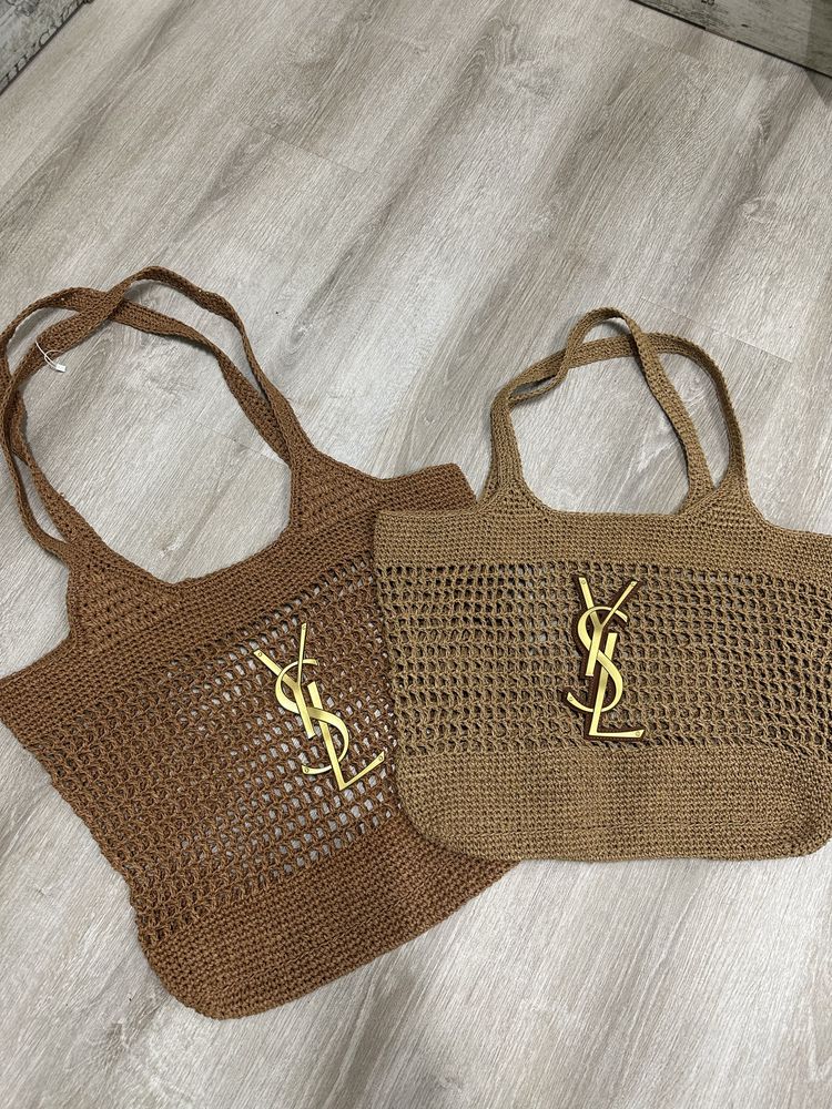 Сумка соломяна  плетена  женская prada ysl