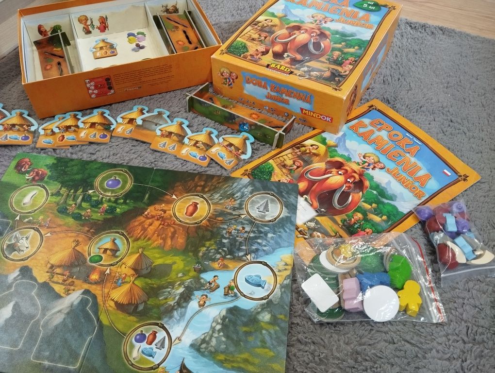 Sprzedam grę planszową Epoka kamienia Junior 5+ stan idealny