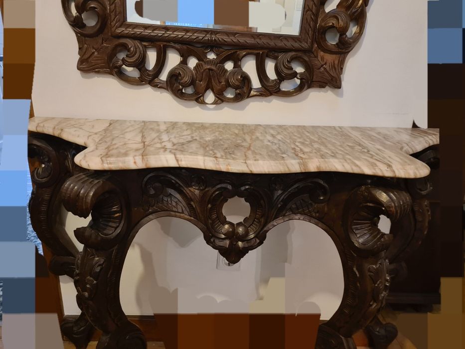 Credência com espelho