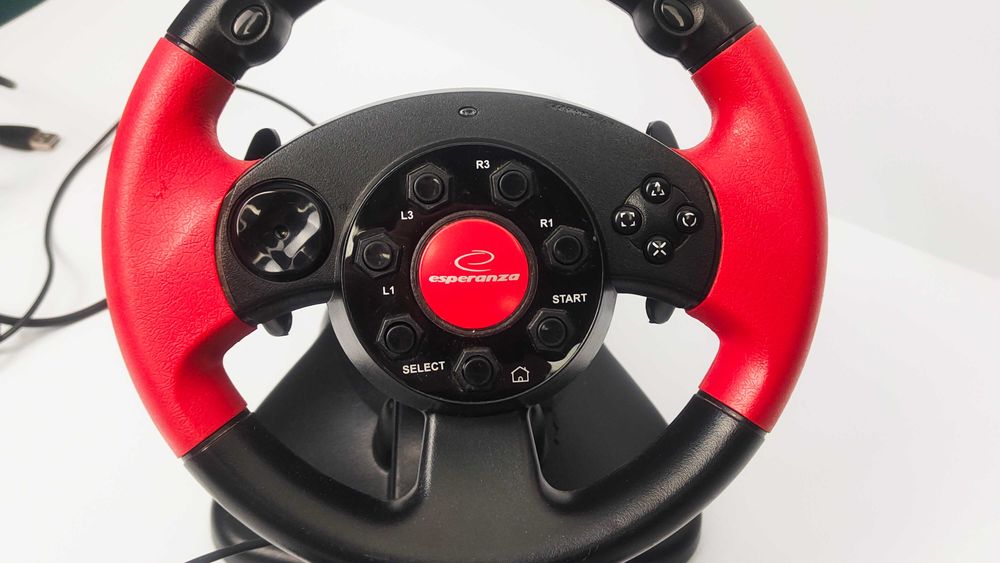 Zestaw kierownica ESPERANZA + pedały High Octane PC/XBOX 360/PS2/PS3