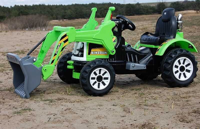 Autko na akumulator TRAKTOR Z ŁYŻKĄ KOPARKA WYWROTKA pojazd zabawka