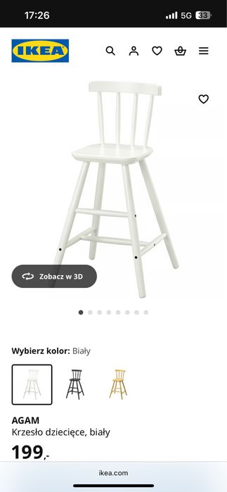 Krzesełka Agam Ikea
