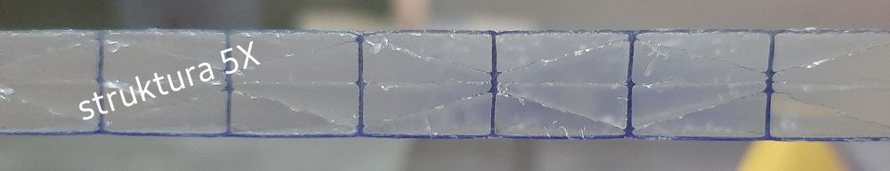 Poliwęglan komorowy gr4 ,6 ,8 , 10 , 16 , 20 ,25 mm, - 2100 x 6000