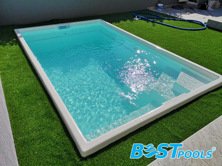 BLACK WEEK, poliestrowy basen KRETA 4x2.5x1.4m z filtracją, PROMOCJA