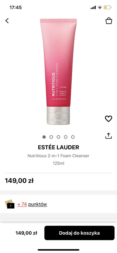 Estee Lauder Nutritious super pomegranate żel do mycia twarzy 125ml