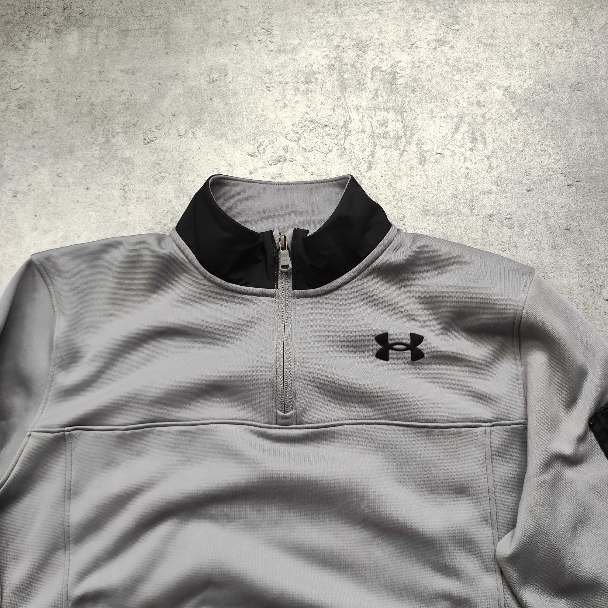 MĘSKA Bluza PREMIUM Sportowa Thermal HeatGear Under Armour Suwak Logo