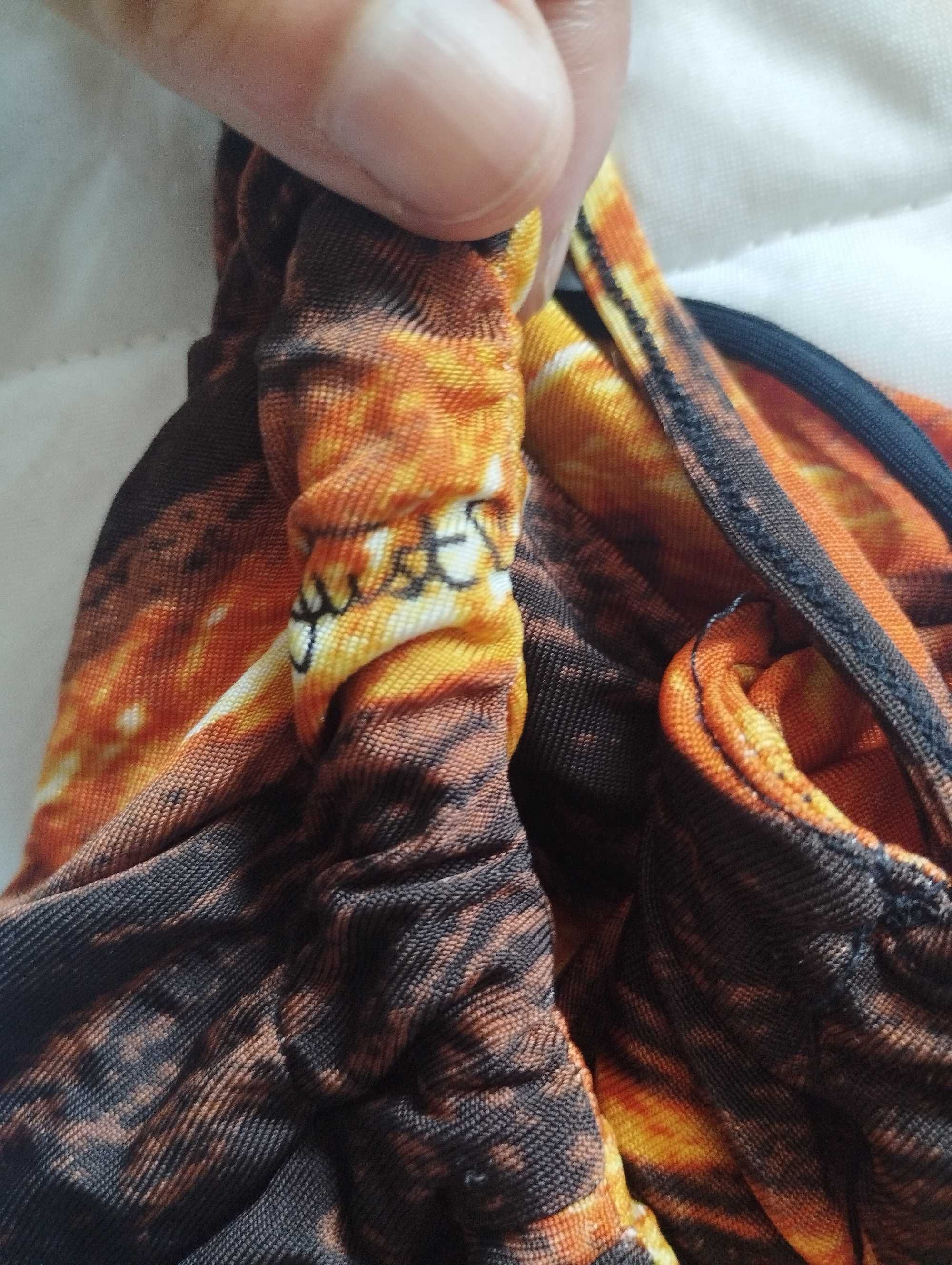 Top fogo Roberto Cavalli com alça elástica / sem ombro