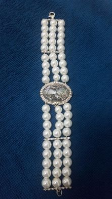 Pulseira prata contrastada Minucias